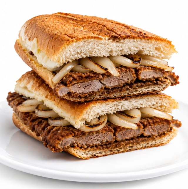 Breaded Steak Sandwich.