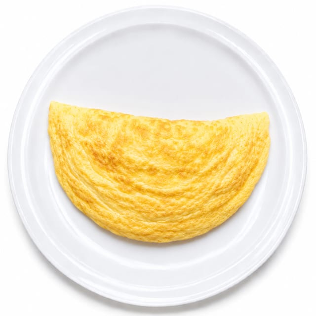 Plain Egg Omelette.
