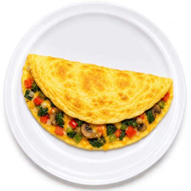 Veggie (Plain) Omelette.