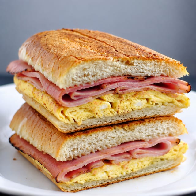 Ham Egg Sandwich.