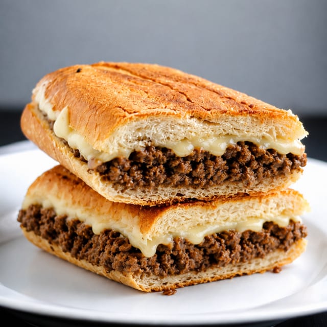 Ground Beef Sandwich.