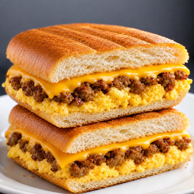 Sausage, Egg & Cheese Sandwich.