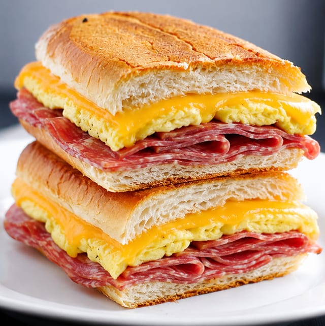 Salami, Eggs & Cheese.