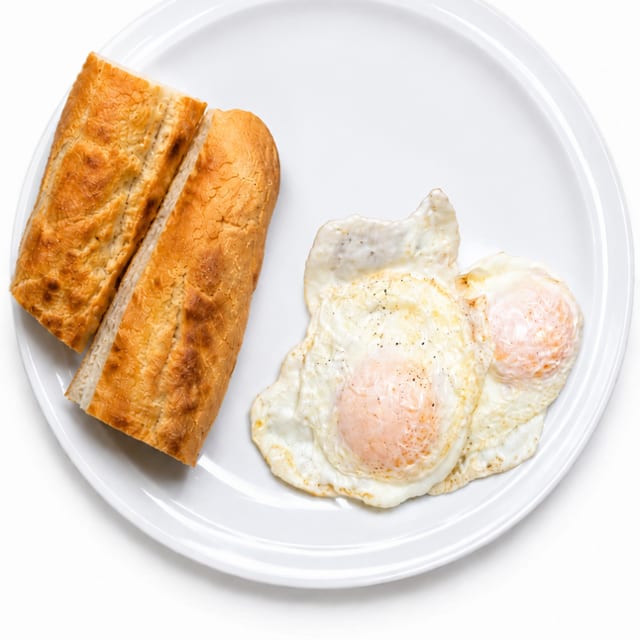 2 Eggs with Cuban Toast Platter.