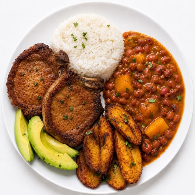 Pork Chops with 2 Sides.