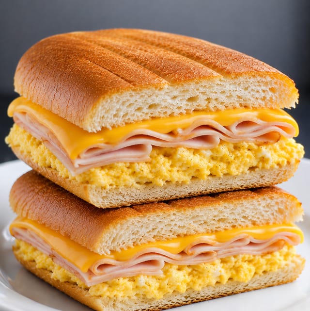 Turkey Egg & Cheese Sandwich.