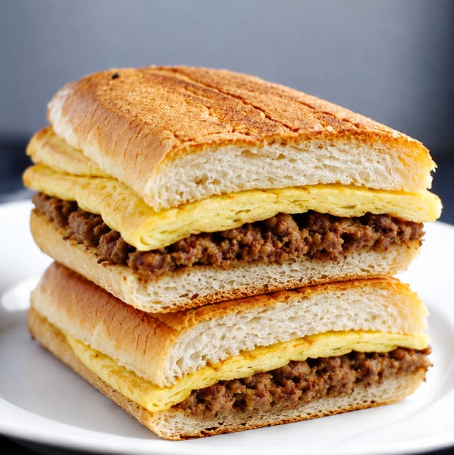 Sausage & Egg Sandwich.