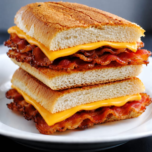 Bacon & Cheese Sandwich.